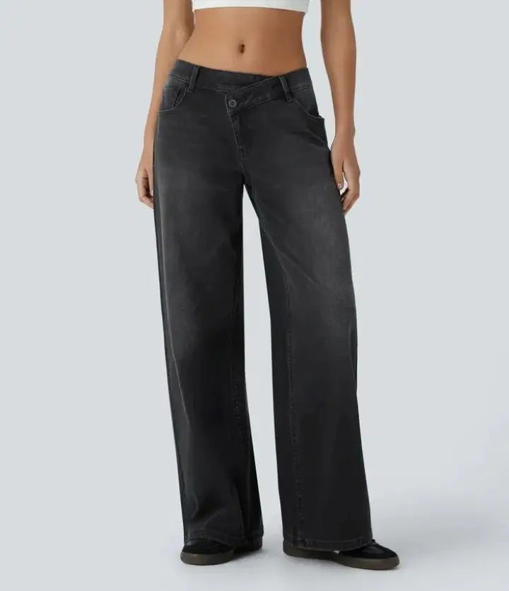 Effortless High-Waisted Straight Jeans