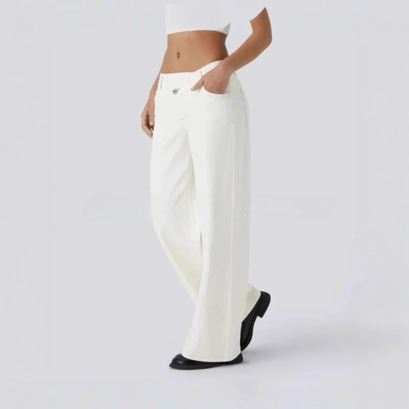 Effortless High-Waisted Straight Jeans