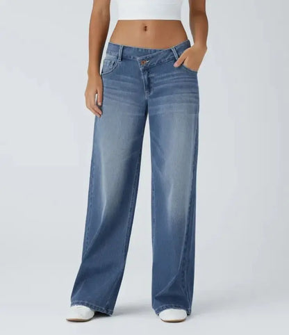 Effortless High-Waisted Straight Jeans