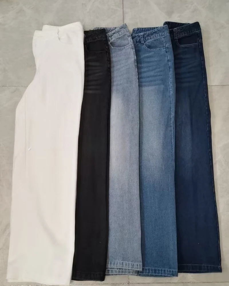 Effortless High-Waisted Straight Jeans