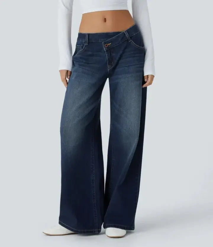 Effortless High-Waisted Straight Jeans