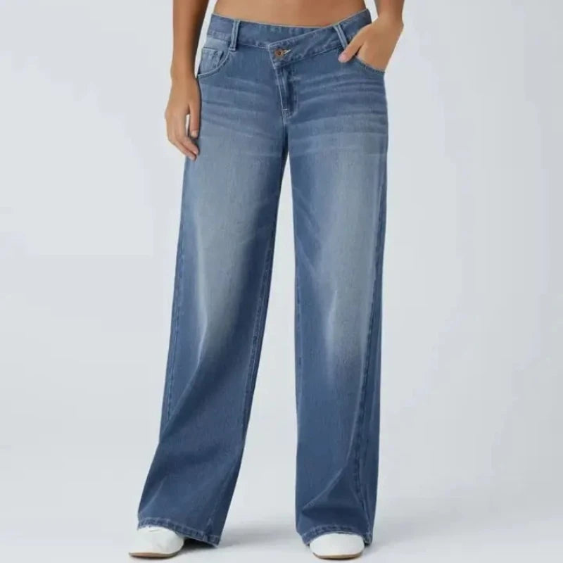 Effortless High-Waisted Straight Jeans